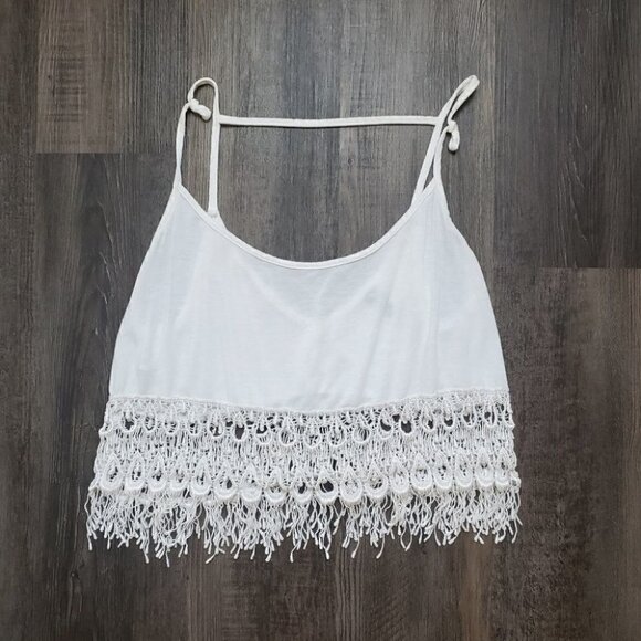 Crochet Crop Tank Top - Picture 1 of 5